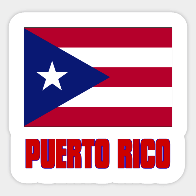 The Pride of Puerto Rico - Puerto Rican Flag and Language Sticker by Naves